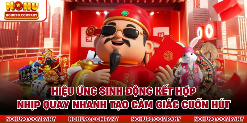 Hiệu ứng sinh động kết hợp nhịp quay nhanh tạo cảm giác cuốn hút